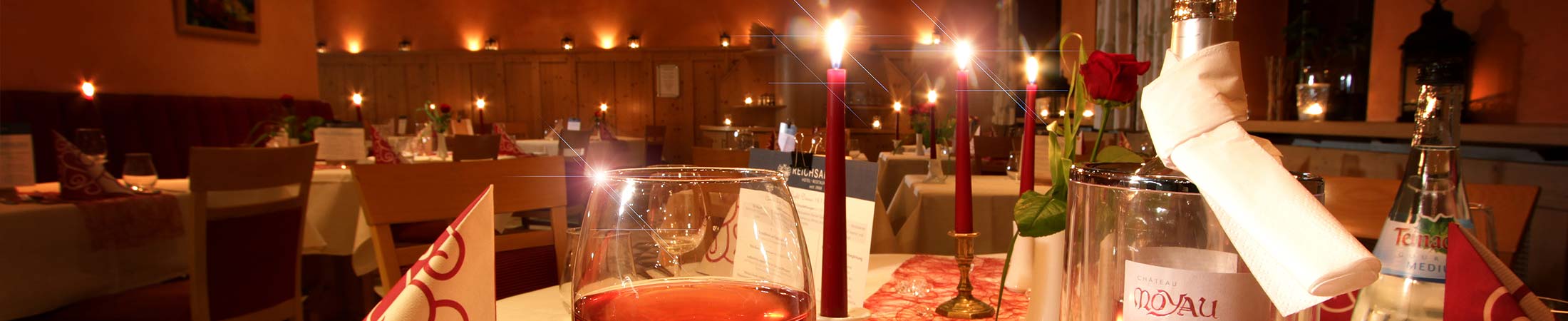 Hotel & Restaurant Reichsadler in Buchen - Candle Light Dinner